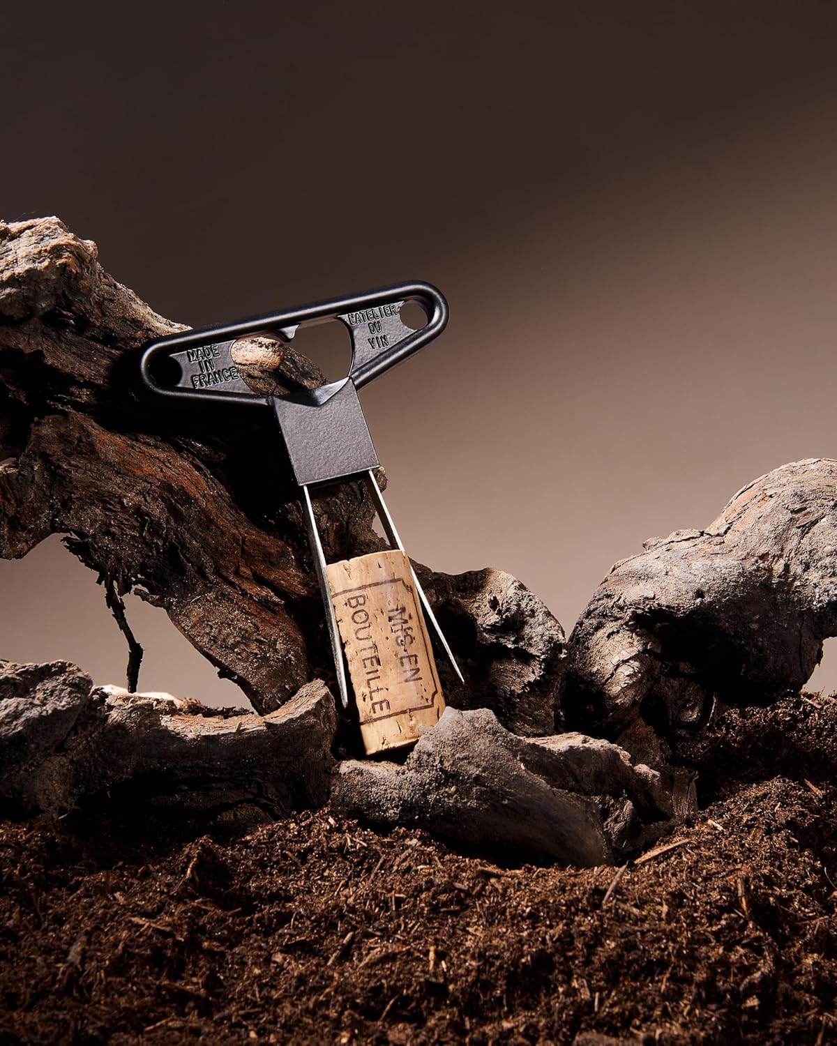 L'Atelier du Vin Twin Blade Cork Puller, Black