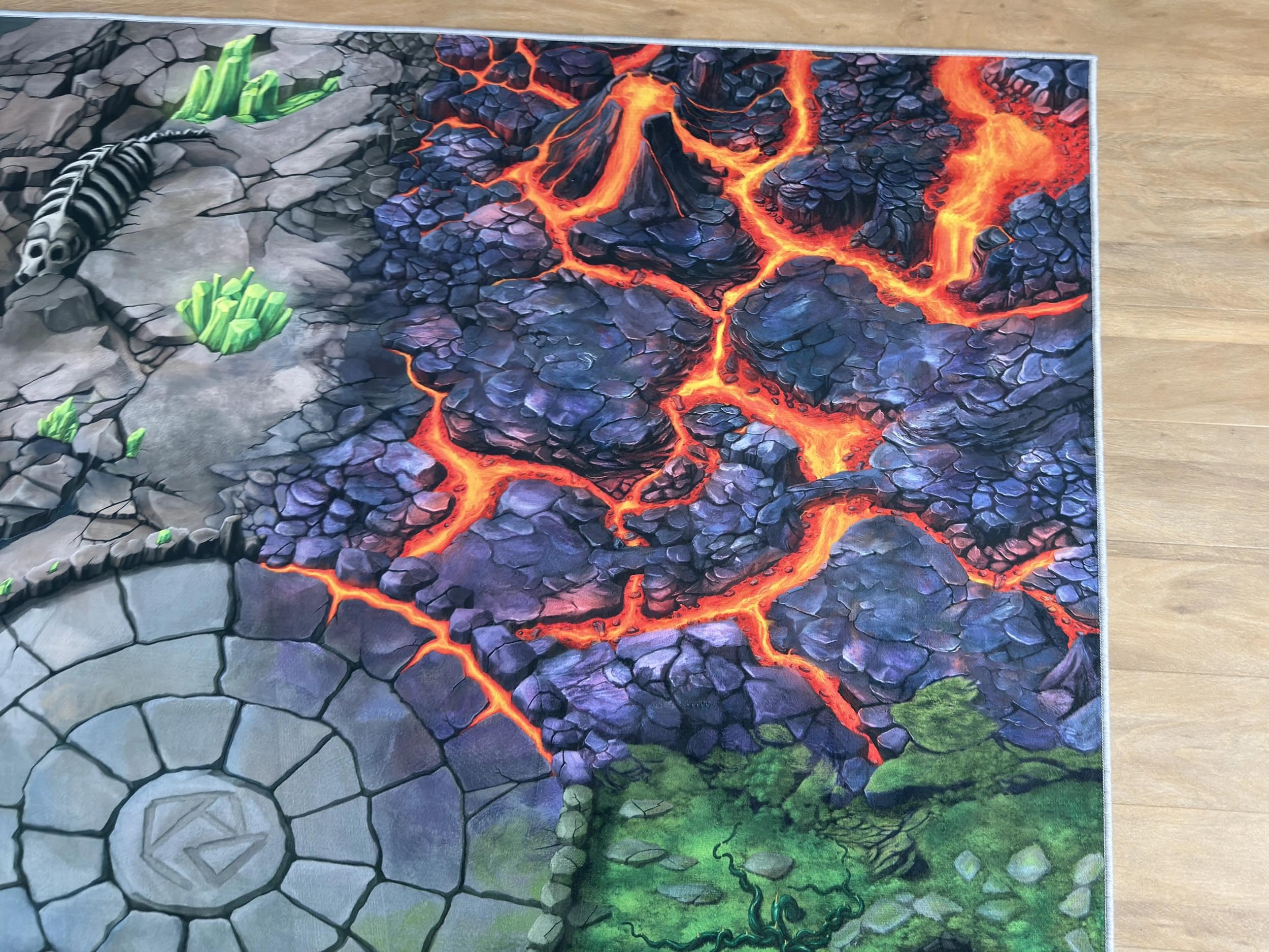 Spielteppich – Kinderzimmer-Teppich 160 x 160 cm, ideal für Spielfiguren, passend für Fantasy-Welten wie Schleich® Eldrador®
