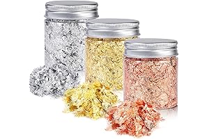 YULIKTOR Gold Flakes for Nails: Radiant Embellishments for Nail Art and Beyond