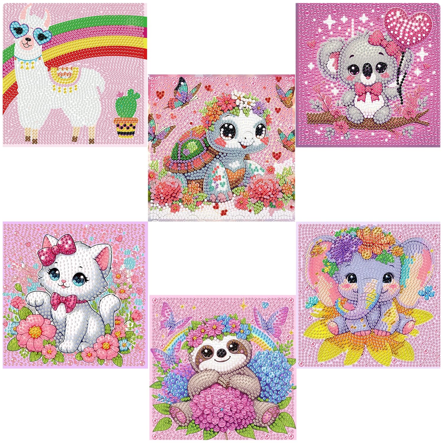 Acelii Diamond Painting Kits - 6 Animal Designs -8