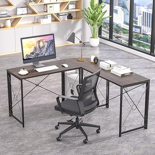 Miniatura 5 de VECELO Escritorio plegable para computadora de 39.4 pulgadas, mesa simple para computadora portátil, estación de trabajo para leer y escribir, no