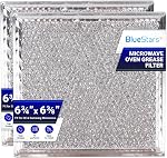 PACK OF 2 BlueStars WB02X11534 Filtre à graisse pour four à micro-ondes 6-3/8 x 6-3/4 x 3/32 pouces - Convient pour GE & Fours à micro-ondes Samsung Over-the-Range - Remplace DE63-00666A AP5306190 PS3506741