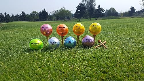Vista 7 de Chromax Pelotas de golf metálicas de colores M5 (paquete de 6)