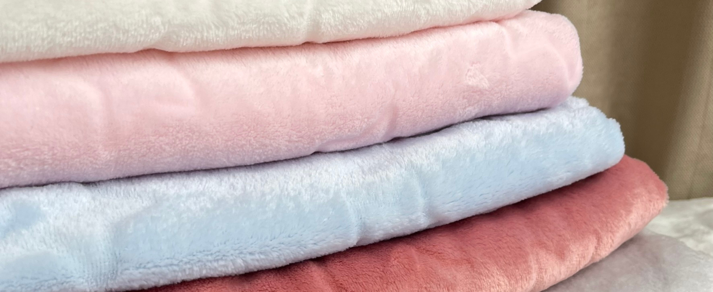 DEZANBO Sherpa-Fleece-Decke Für Babys 76,2x101,6 Cm – Flauschig Warm, Hellrosa, Maschinenwaschbar