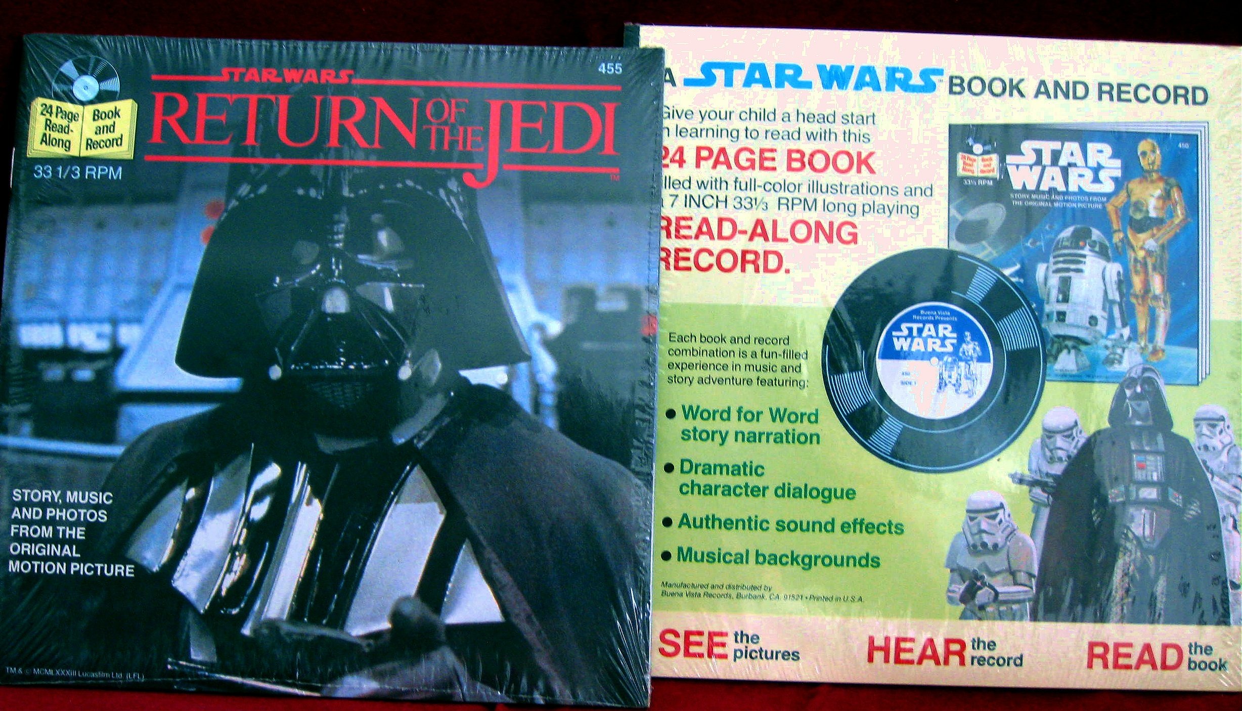 Amazon.com: Star Wars - Return of the Jedi -( Book & 7 Inch 331/3