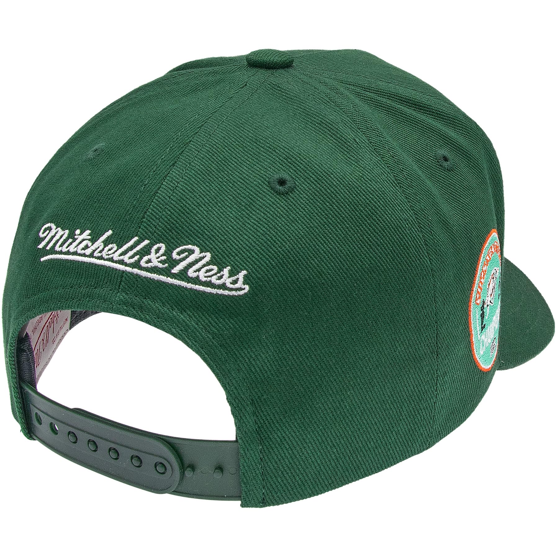 Mitchell & Ness Berretto da baseball NBA Green Orange | Pro Crown Fit | con chiusura regolabile Snapback