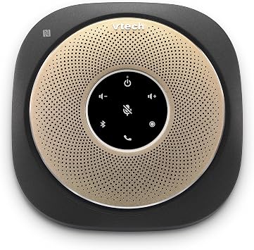 VTech VCS601-2 Bluetooth Conference Speakerphone - 360 Premium Voice Pickup with 6 Microphones, Smart NFC Connect, 24H Call Time with HD Audio, Reverse Charging USB C, Voice Assistant, Home Office