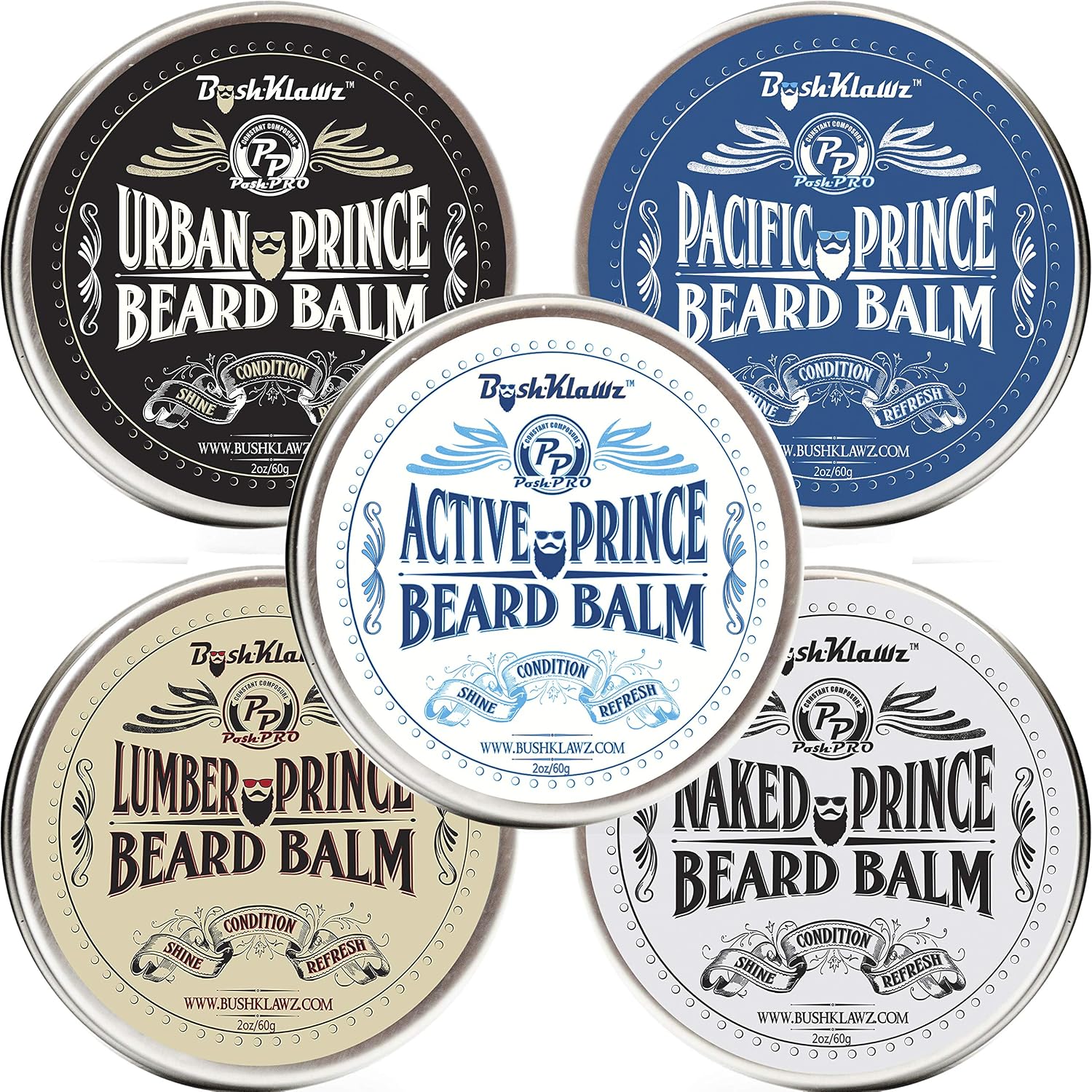 Pacific Prince Beard Butter - Premium Midnight Ocean Breeze Conditioning Balm for Bearded Men's Grooming, 2 oz image 4