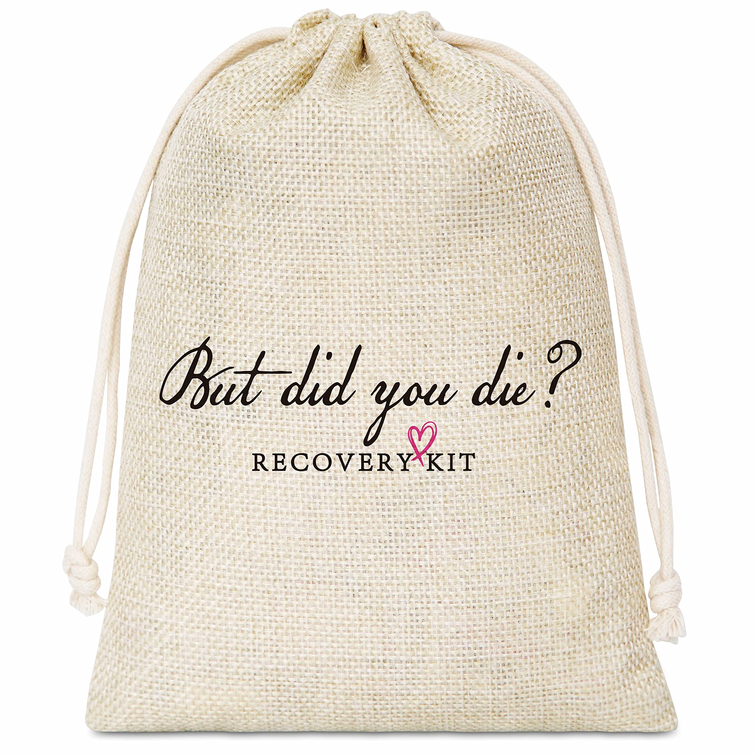 Doreen's Boutique Hangover Kit Gift Bags, Bridal Shower, But Did You Die, Bridal Shower, Bachelorette Party Decorations, Supplies – 5 Pcs per Pack-D005