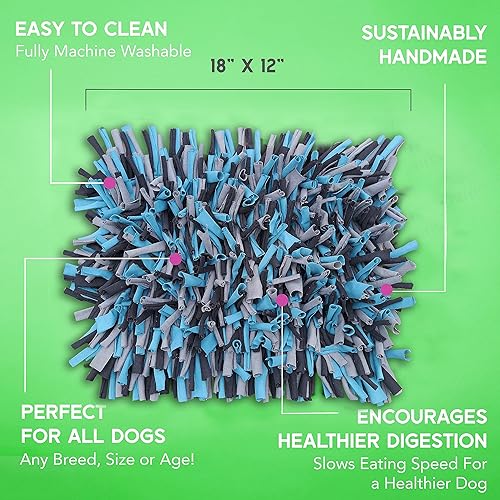 Miniatura 5 de Paw 5 Snuffle Mat - Interactive Dog Toys for All-Sized Dogs 11"x17" - Slow Feeding, Smell Training, Reduces Boredom & Anxiety