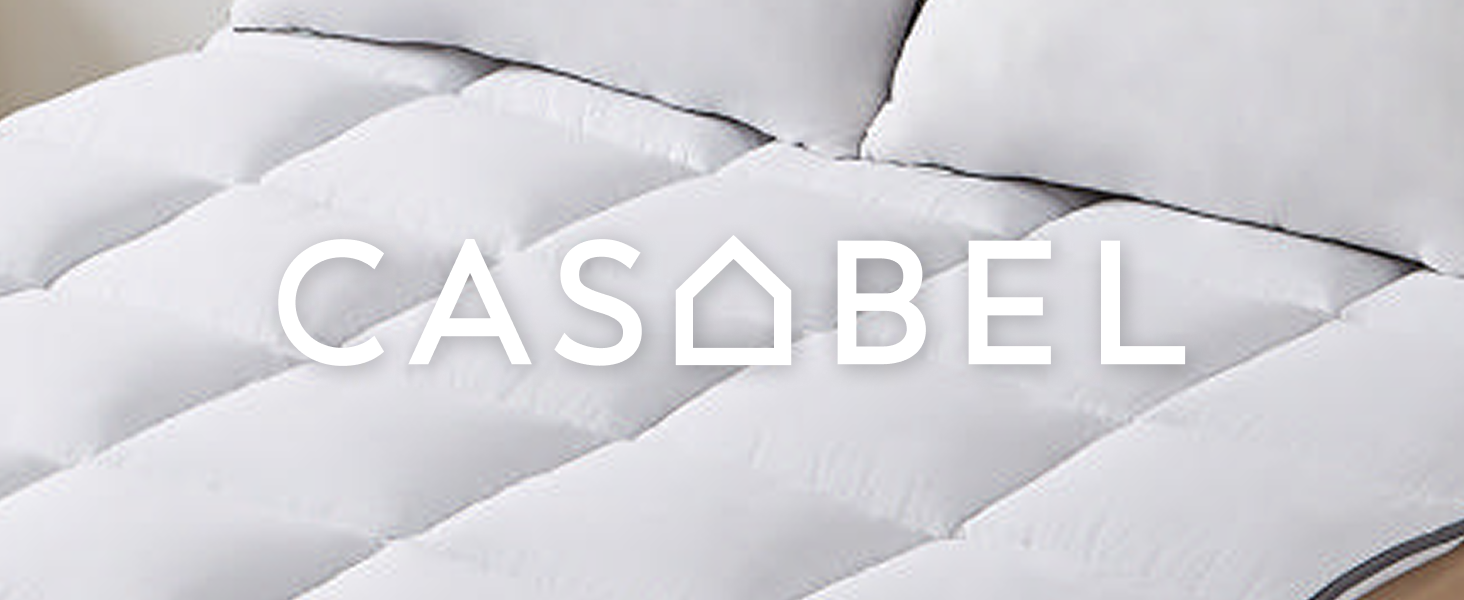 CASABEL Surmatelas Confort 140x190 Cm Microfibre Respirant Antidérapant - Garnissage 800g