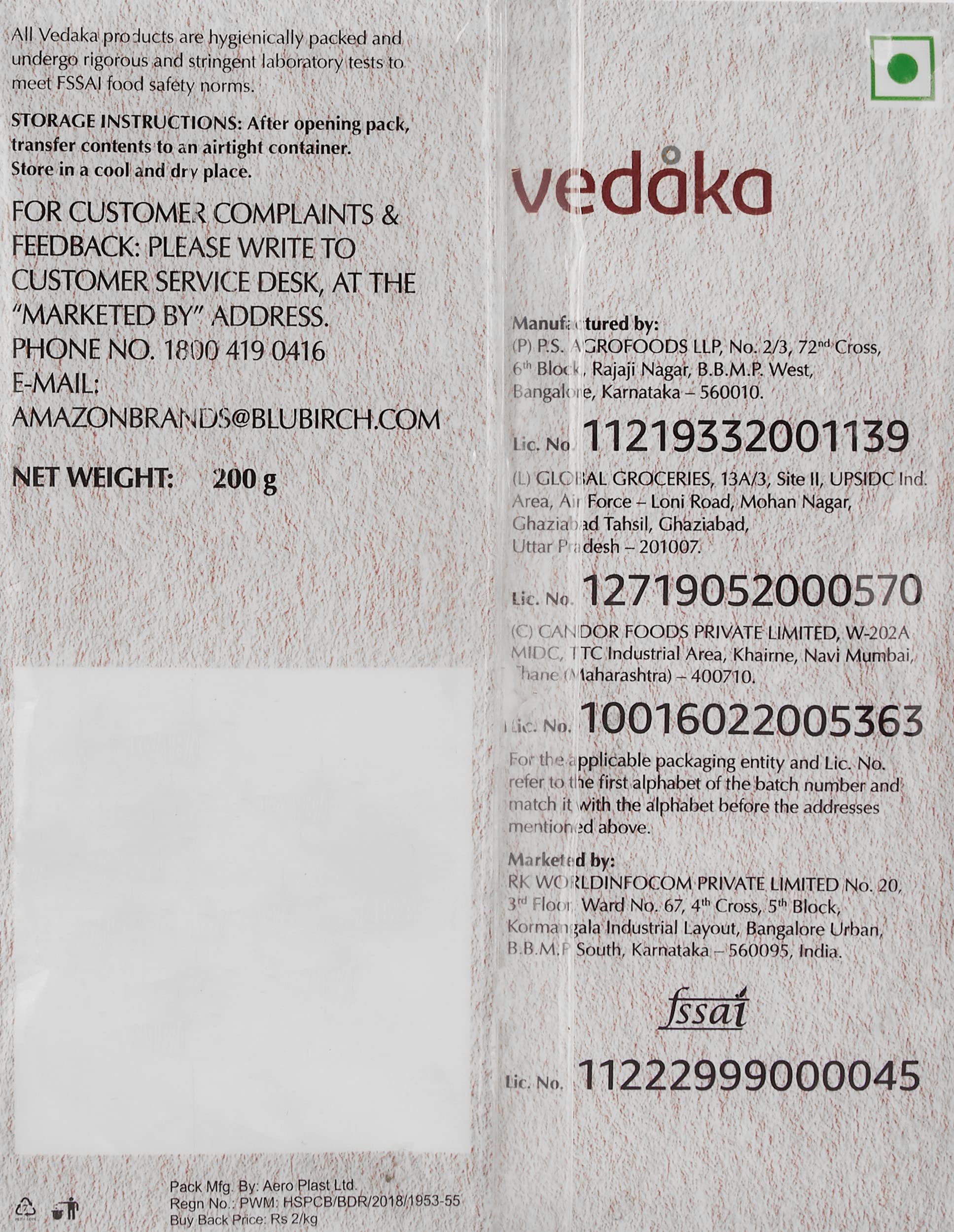 Vedaka Premium Dry Fruits Gift Box | 1 Kg | Almonds, Cashews, Raisins, Pistachios & Cranberries | Each 200 g (Pack of 2) 4