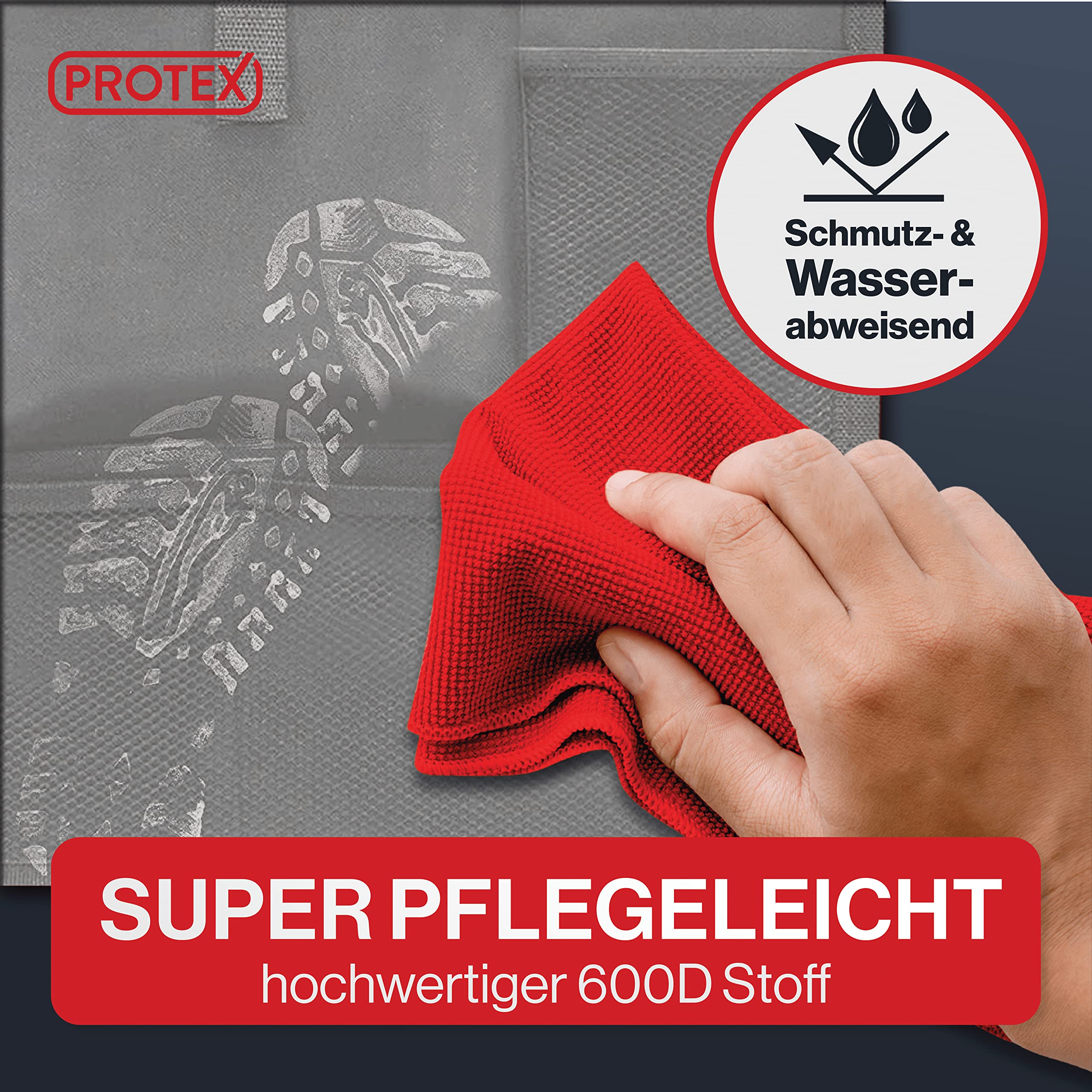 Set Di 2 Protezioni Per Sedile Posteriore Auto - Tessuto Oxford 600D Impermeabile - Tasche Per IPad E Giocattoli