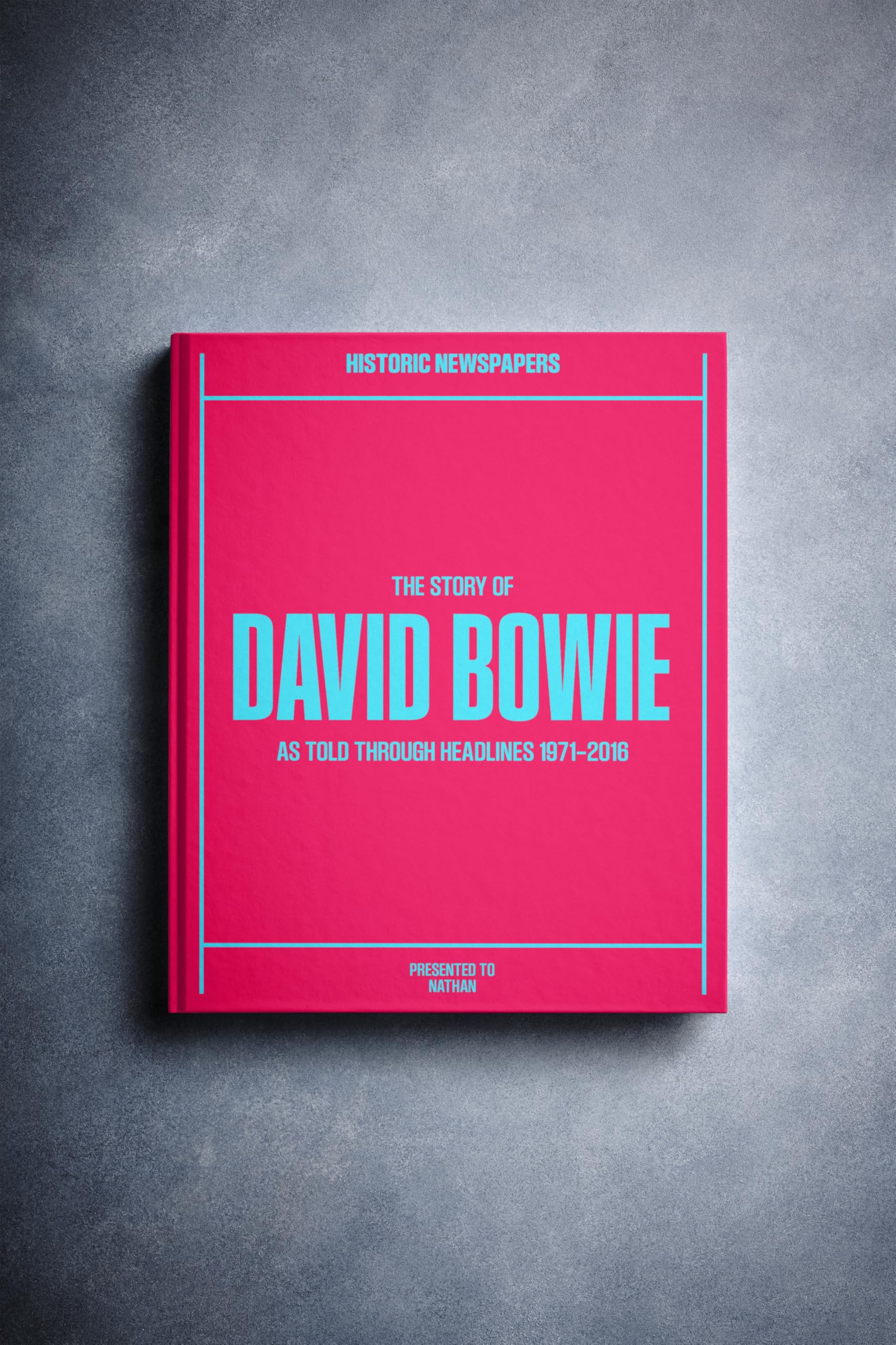 Historic Newspapers - David Bowie Music Newspaper History Book, Icons and Legends of British Music Gift - Keepsake Books - Ziggy Stardust! for Music Lovers (David Bowie Standard) โ image 1