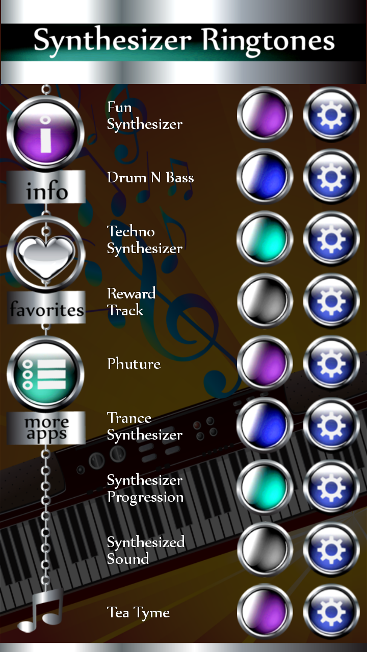 Synthesizer Ringtones App on Amazon Appstore
