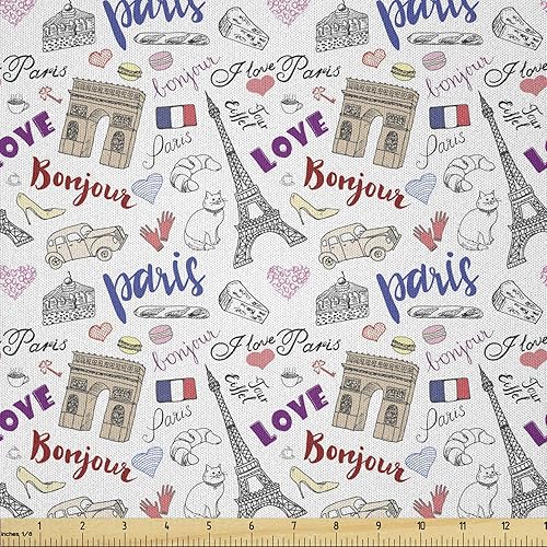 Miniatura 129 de Lunarable Tela suculenta de The Yard, flores en acuarela estilo pintura coloridas flores de primavera tema de jardinería, tela de microfibra