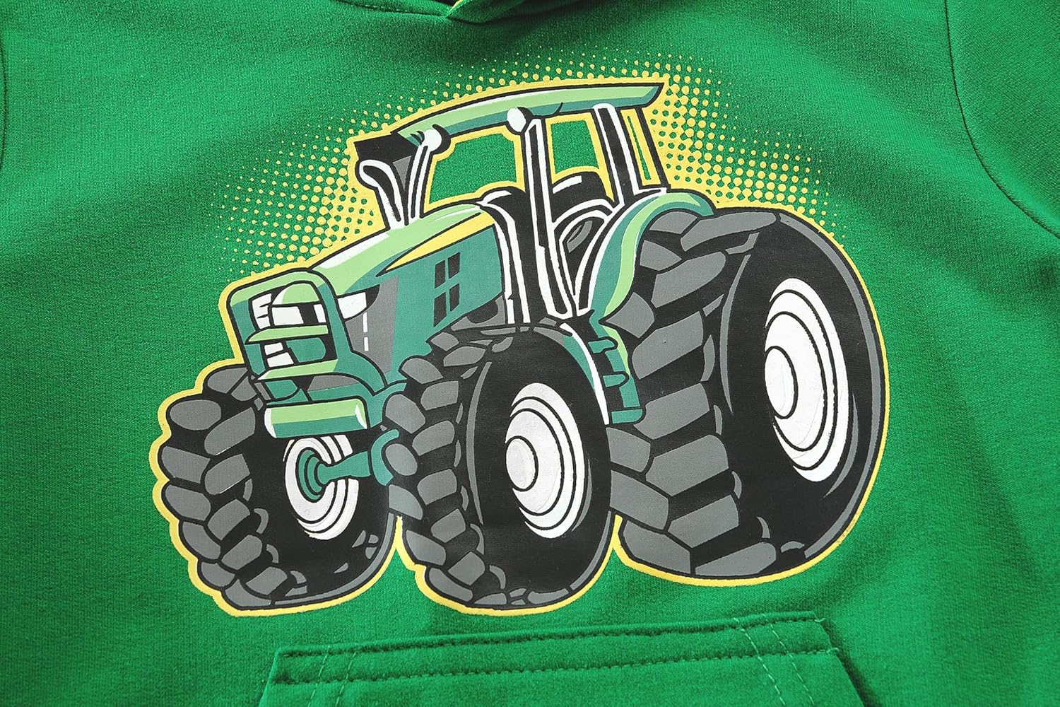 Little Hand Kids Dinosaur Hoodies for Boys Monster Truck Pullover Toddler Tractor Hooded Sweatshirt Active Shirts 2-7 Year - Image 4