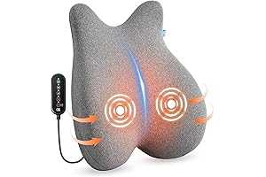 CILI Heated Lumbar Support Pillow: Heated Back Support for Pain Relief and Relaxation
