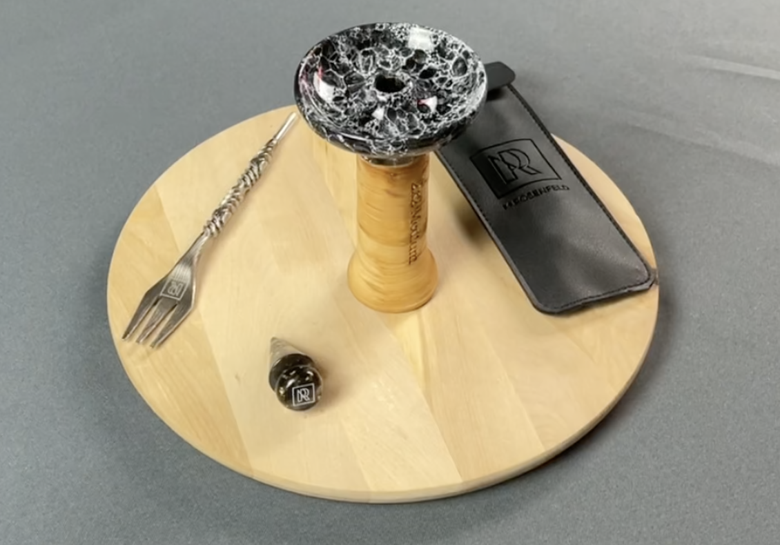 M. ROSENFELD Shisha Gabel Stecher Set – mit Phunnel Stopfen Hochwertiges Shisha Set mit Tabakgabel Lochstecher Phunnel… – Bild 8