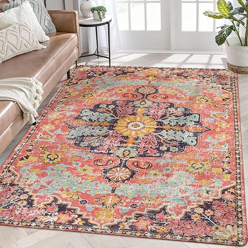 Miniatura 6 de Lahome - Tapete grande de pelo corto para sala de estar, dormitorio, comedor bajo mesa, habitación bebé, sala de juegos, oficina casa, alfombra