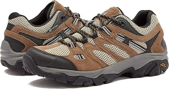 HI-TEC Ravus WP Low Waterproof Hiking Shoes for Men, Lightweight Breathable Outdoor Trekking and Trail Shoes, Sizes 7 to 15, Medium and Extra Wide Mens Hiking Shoes