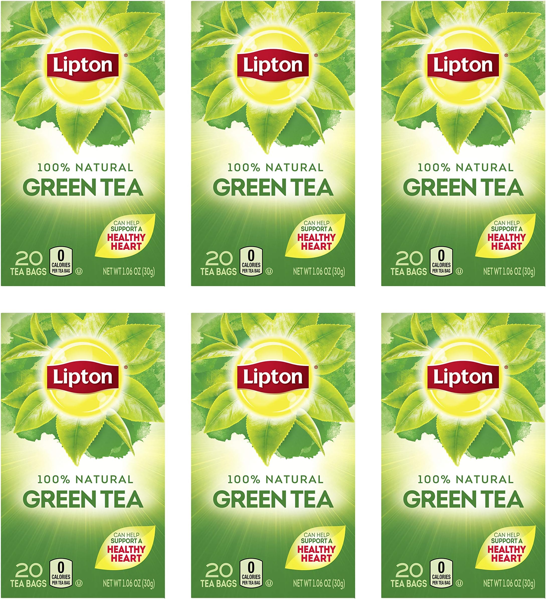 Tea 100% Green Tea, 20 Count