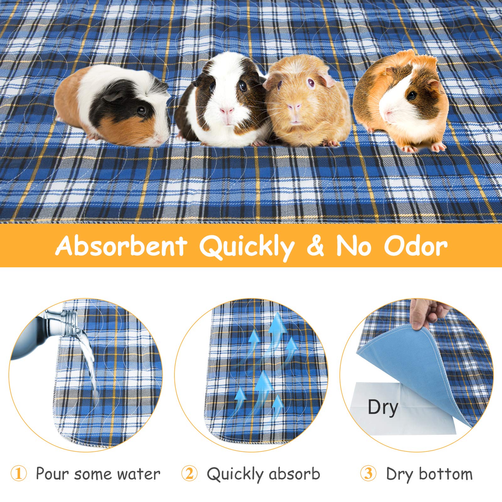 Buy Geegoods Guinea Pig Cage Liners Guinea Pig Bedding Washable &Air