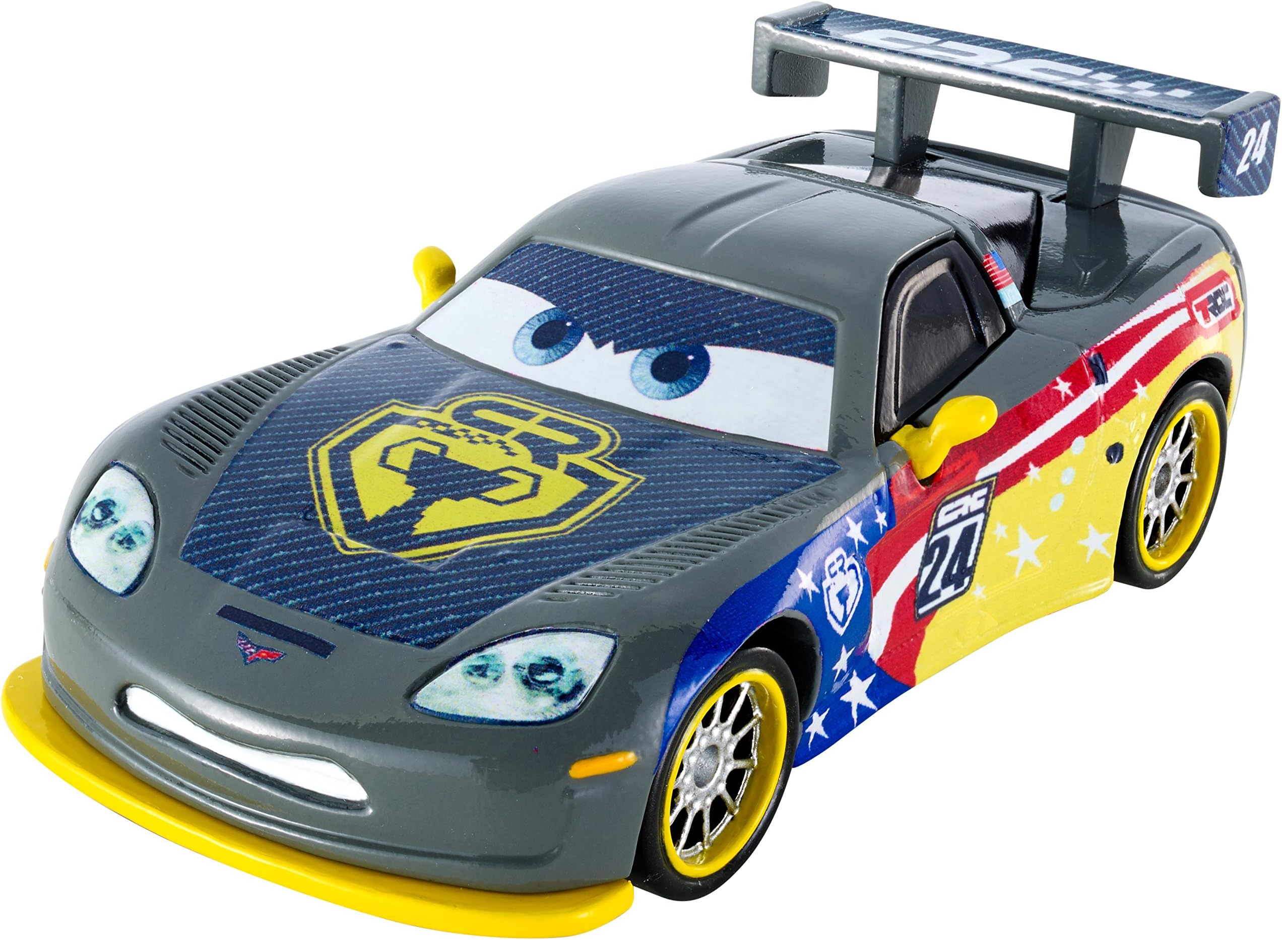 Disney Car Toys Carbon Racers Jeff Gorvette Die-cast Vehicle