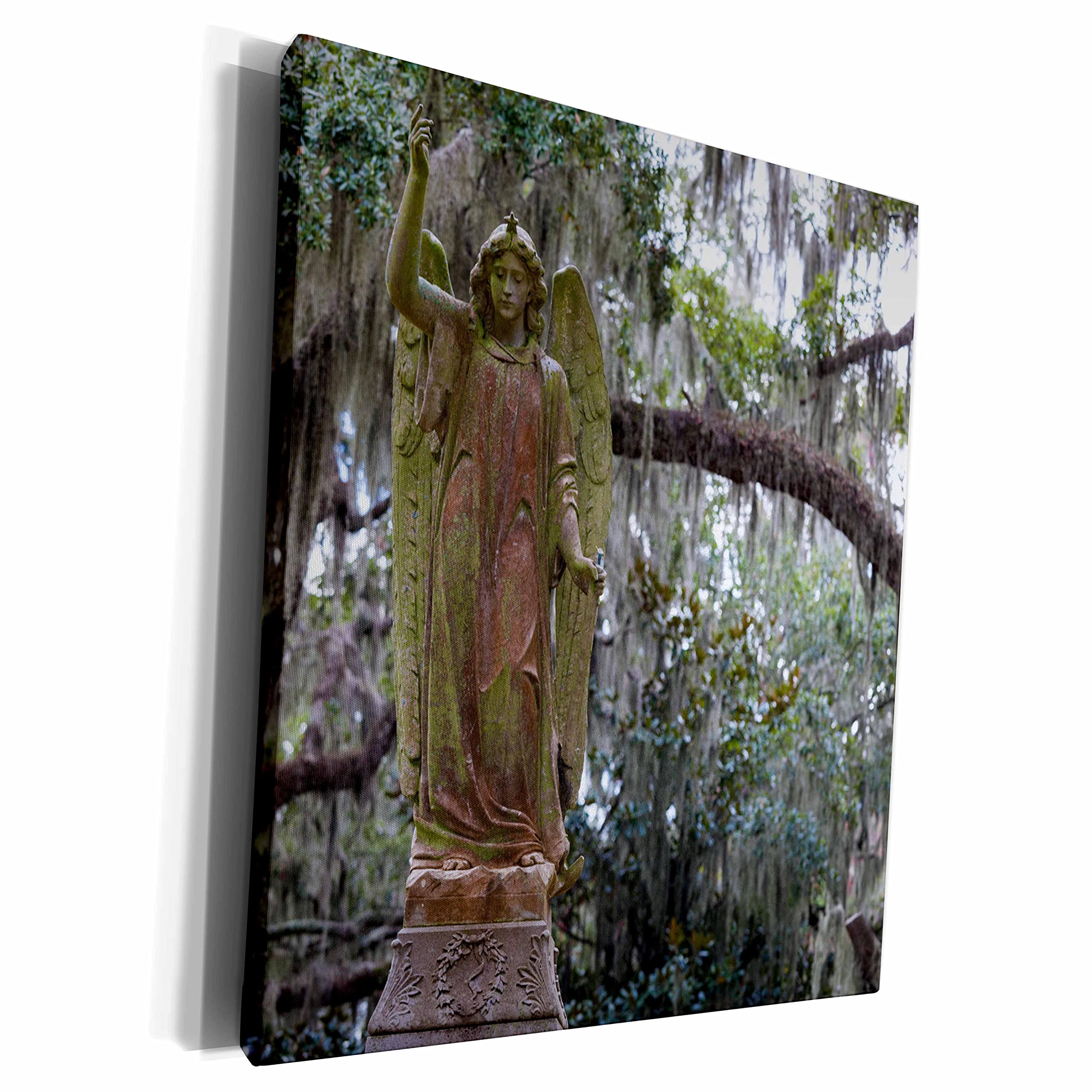 3dRose Georgia, Savannah, Bonaventure Cemetery, Angel... - Museum Grade Canvas Wrap (cw_230604_1)