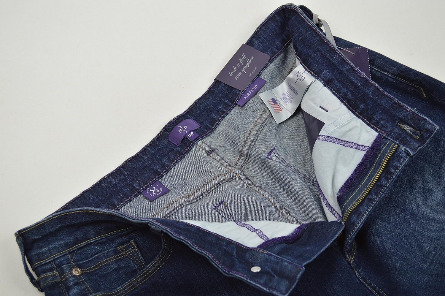 NYDJ Women’s Petite Marilyn Straight Jean