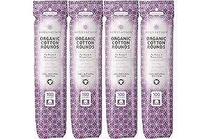 400-Count Organic Cotton Cosmetic Pads: Perfect for Makeup Removal