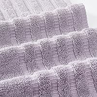 Vista 3 de Modern Threads Oxford 6-Piece 100% Cotton Towel Set – Yarn Dyed Jacquard & Solid – Includes 2 Bath Towels, 2 Hand Towels, 2 Washcloths – Absorbent