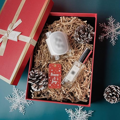 Miniatura 8 de TCAIRG Relleno de papel triturado de papel de estraza de 1 libra para envolver regalos y rellenar cestas, papel triturado para caja de regalo, caja