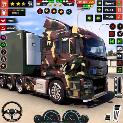 Army Vehicle Transport Truck Simulator Games US Army TruckTruck Military Game Real Army Vehicle Transport 3D Army Cargo Truck Simulator 3D Games
