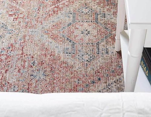 Miniatura 6 de Unique Loom Noble Collection - Alfombra de área Elizabeth (2' 2" x 3' 1" rectangular, rosa óxidobeige)