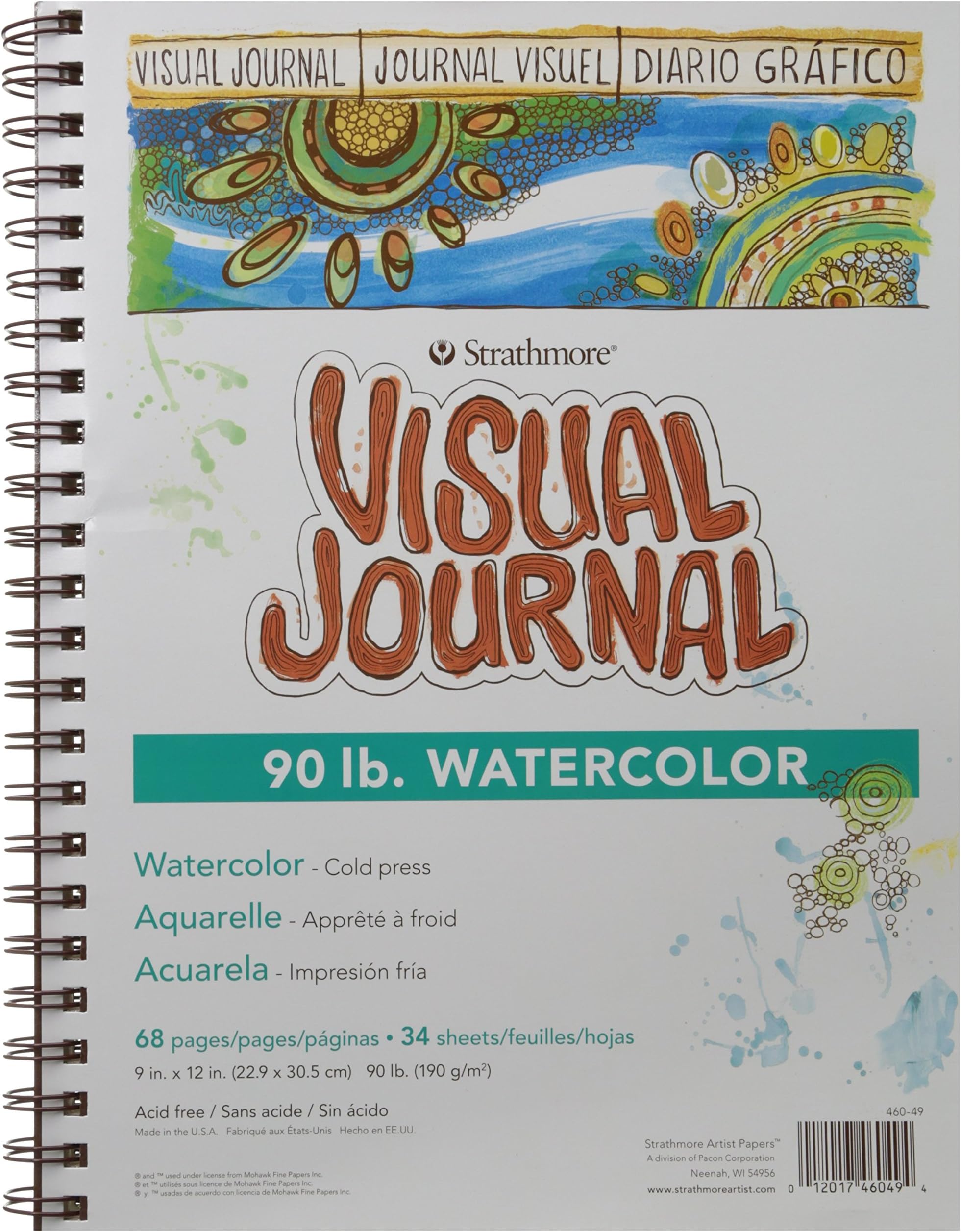 Strathmore VIS JRNL WCLR 90# 9X12 68PG/6
