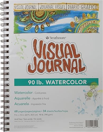 Miniatura 19 de Strathmore serie 300 Diario visual Bristol, de 5.5 x 8 pulgadas, suave, con espiral, de 28 hojas.