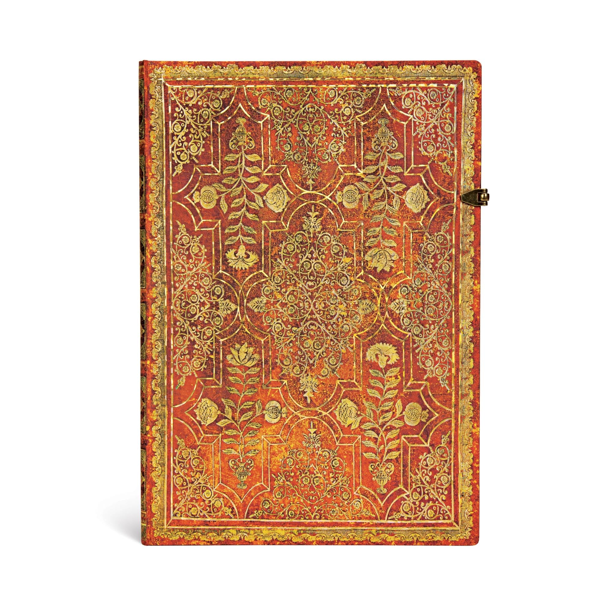 Persimmon (Fall Filigree) Grande Unlined Hardcover Journal: Unlined Grande