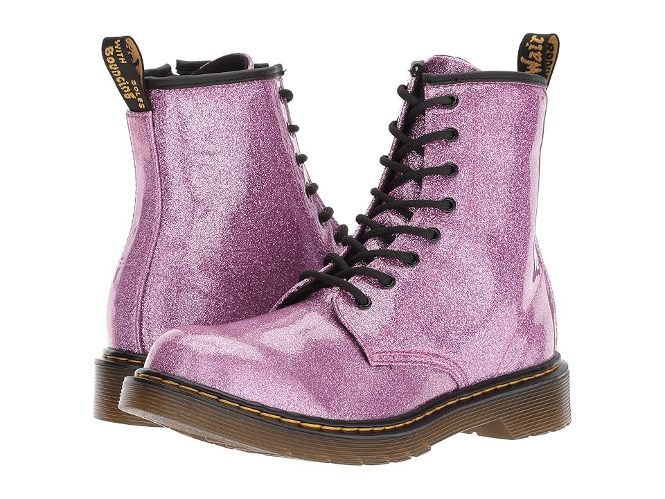 

Dr. Martens Kid's Collection 1460 Patent Glitter Youth Delaney Boot (Big Kid) (Dark Pink Coated Glitter) Girls Shoes