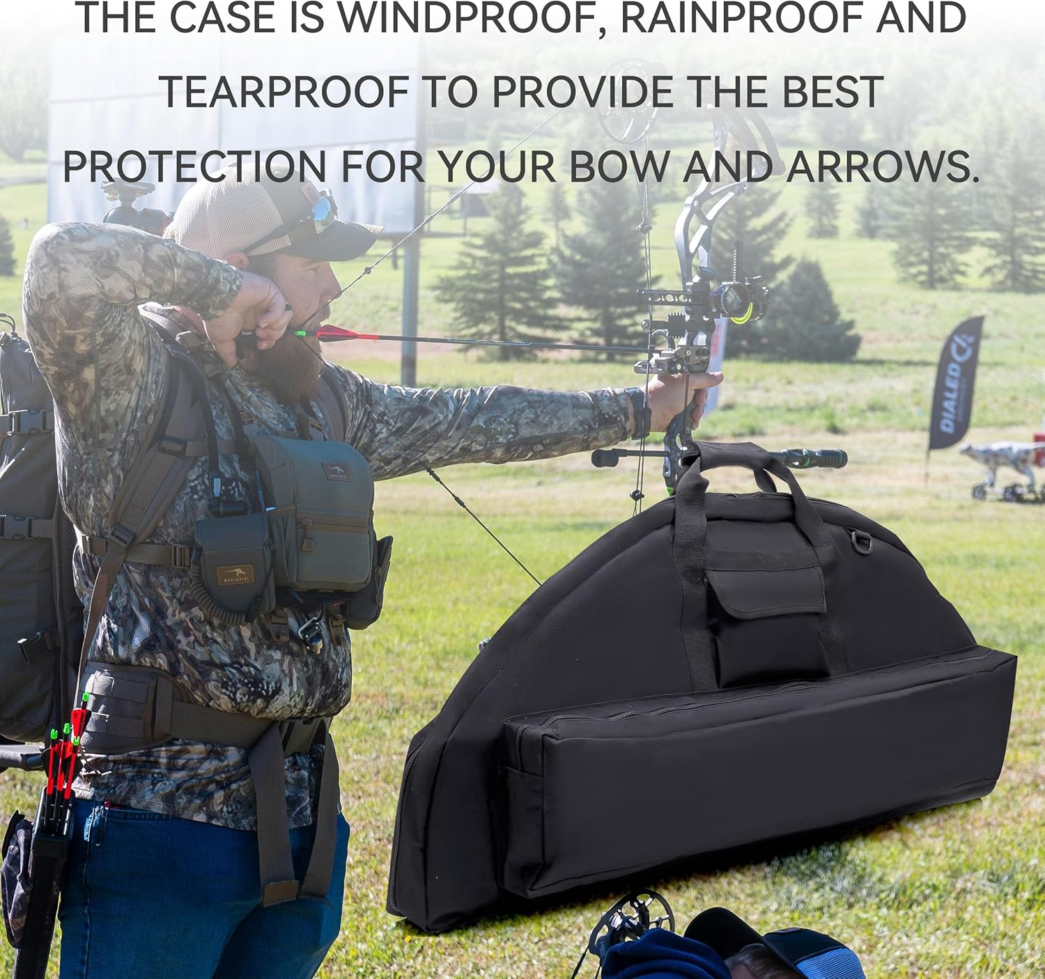 Jaegvida Archery Bow Case Soft Bow Case Compound Bow Case for Outdoor Activities