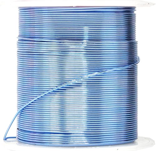 Vista 76 de Mandala Crafts Alambre de aluminio anodizado de calibre 8 para hacer joyas, alambre neutro flexible de color de 128 pies, flexible y flexible