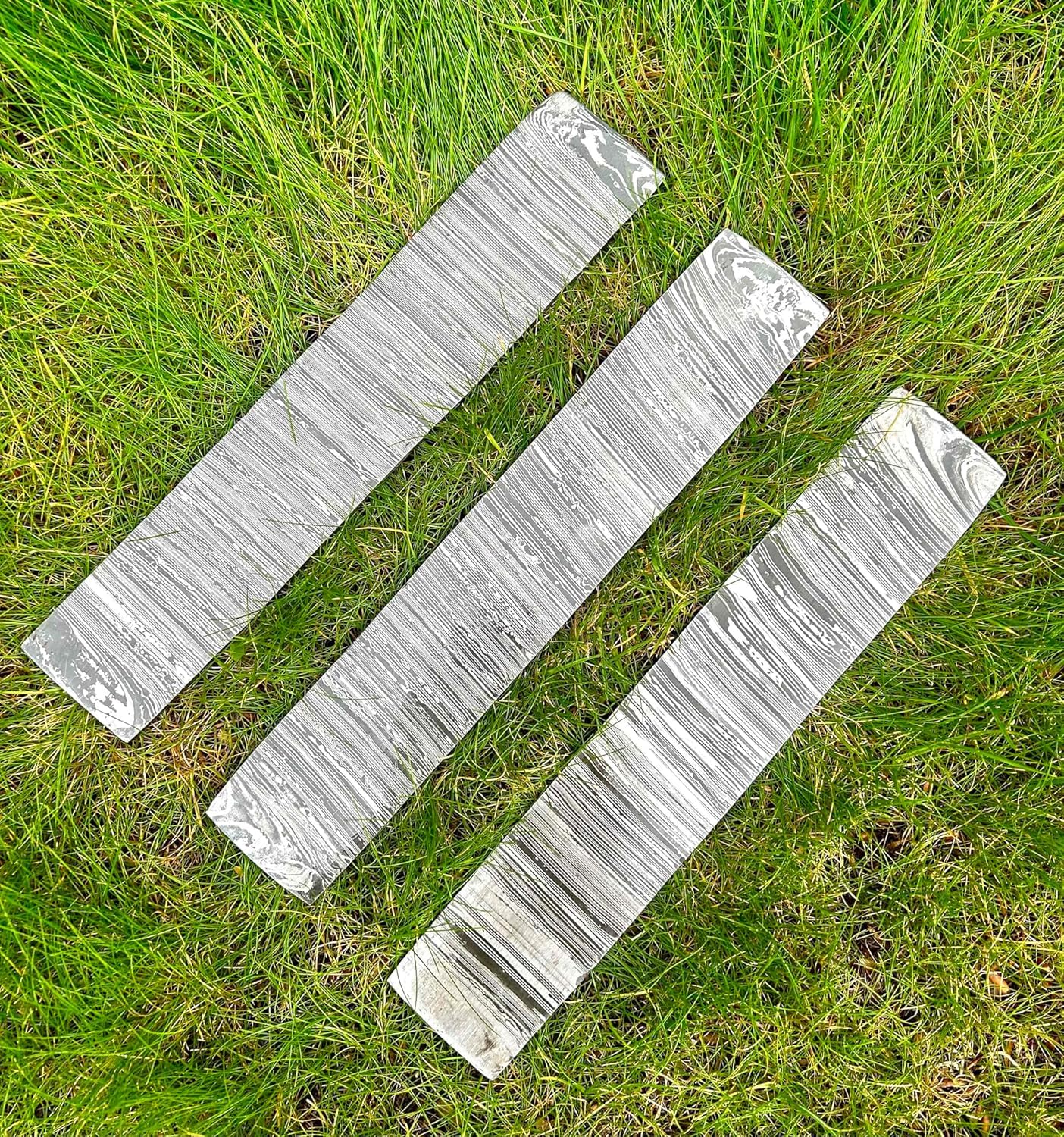 Extreme Twisted Damascus Steel Billet Bar – 10