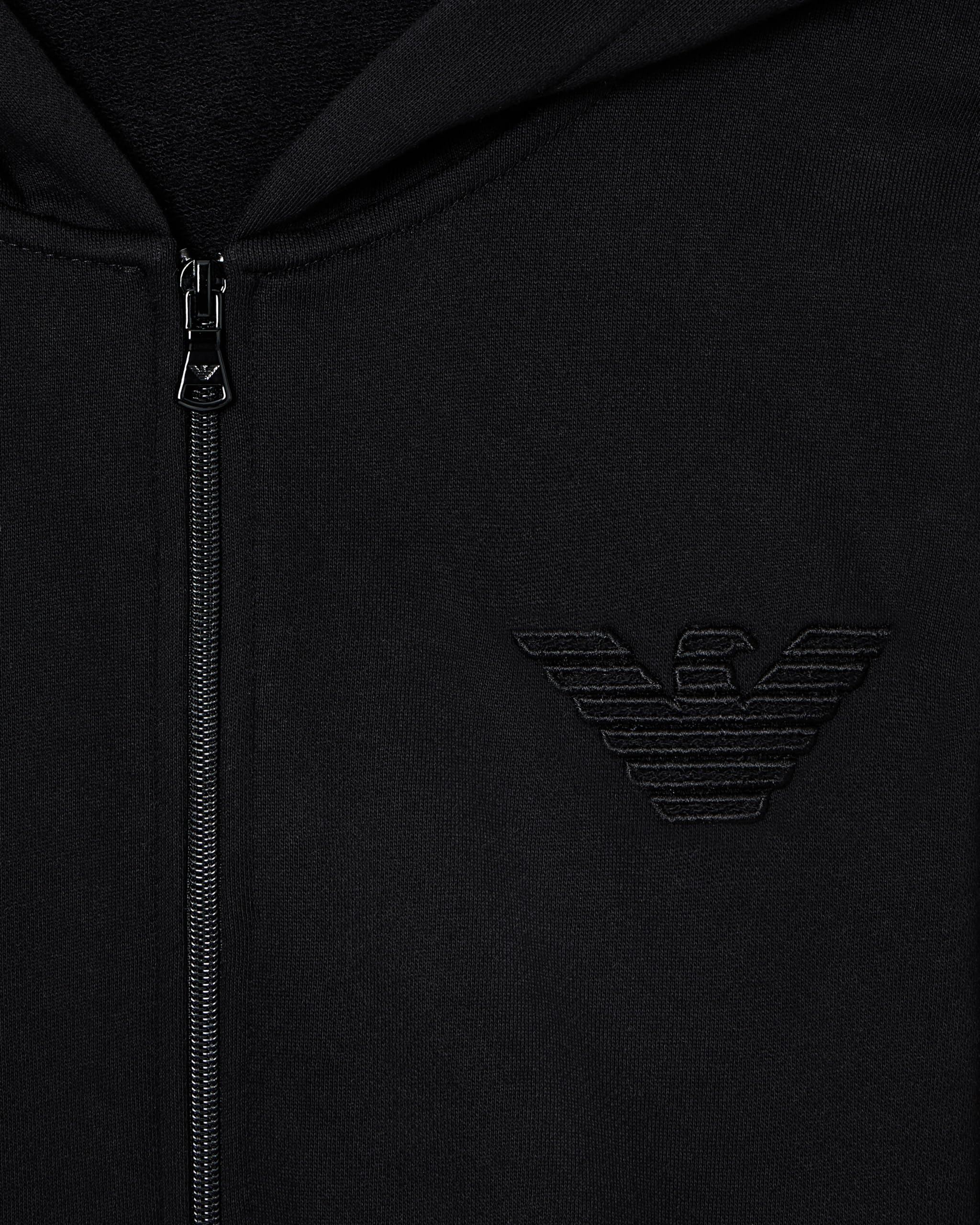 Emporio Armani Terry Hoodie Sweatshirt Sudadera con Capucha Mujer (Pack de 1)