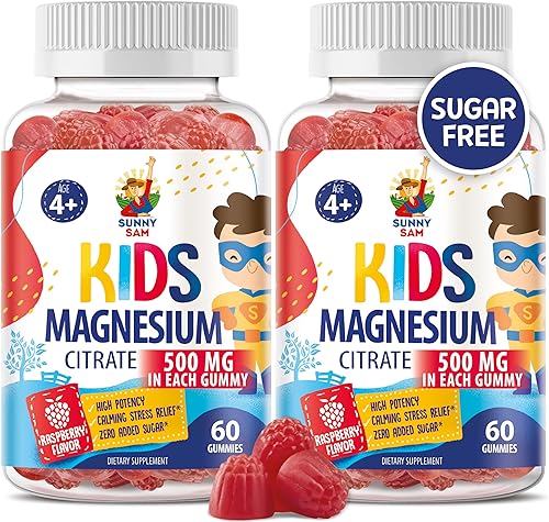 Miniatura 9 de Gomitas de magnesio para niños y adultos - 500 mg - Masticables de magnesio calmantes - Suplemento masticable de citrato de magnesio para el estado