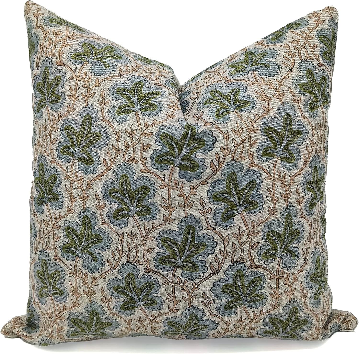 Fabritual Pure Linen Throw Pillow Cover, Outdoor Pillow