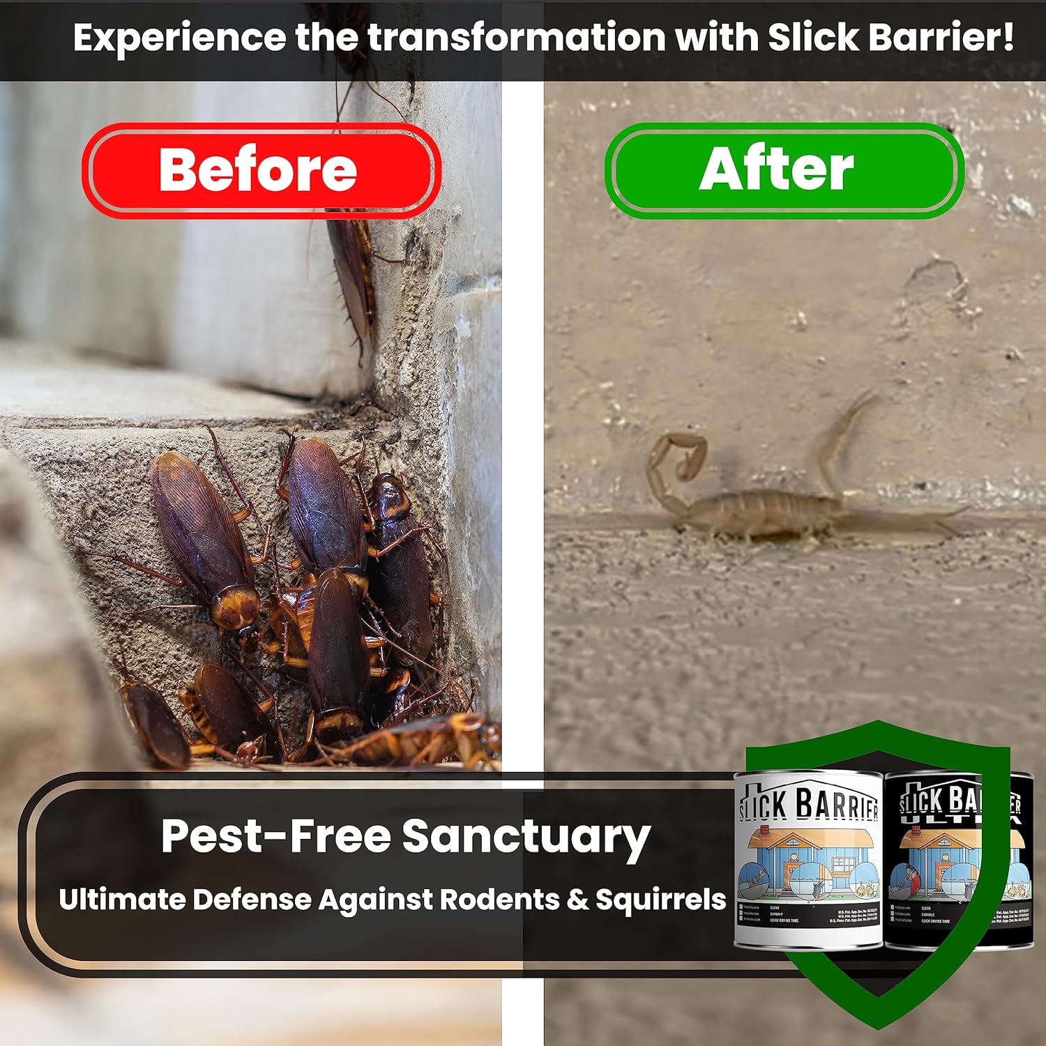 Home Kit - Ultimate Pest Control Solution for Crawling Insects, Rodents & Squirrels - Water-Based & Solvent-Based Coatings - Durable & Long-Lasting - Easy Application - Ample Coverage