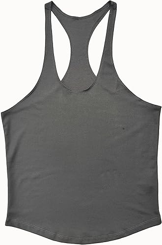 Miniatura 3 de Camisetas de tirantes para hombre, para culturismo, entrenamiento, gimnasio, entrenamiento, algodón, fitness, espalda en Y