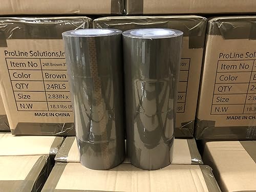 Miniatura 2 de ProLine Cinta adhesiva para caja de embalaje resistente, cinta de sellado de cajas de cartón marrón premium, 2.0 mil 3 pulgadas x 110 yardas (6