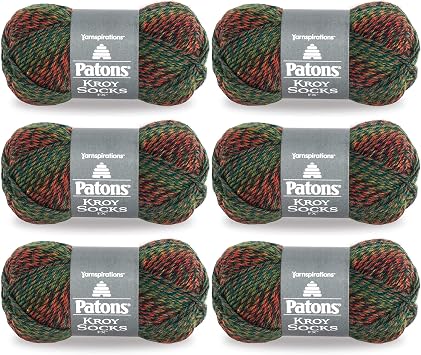 Patons Bulk Buy Kroy Socks FX Yarn 6-Pack Clover Colors 243457-572426