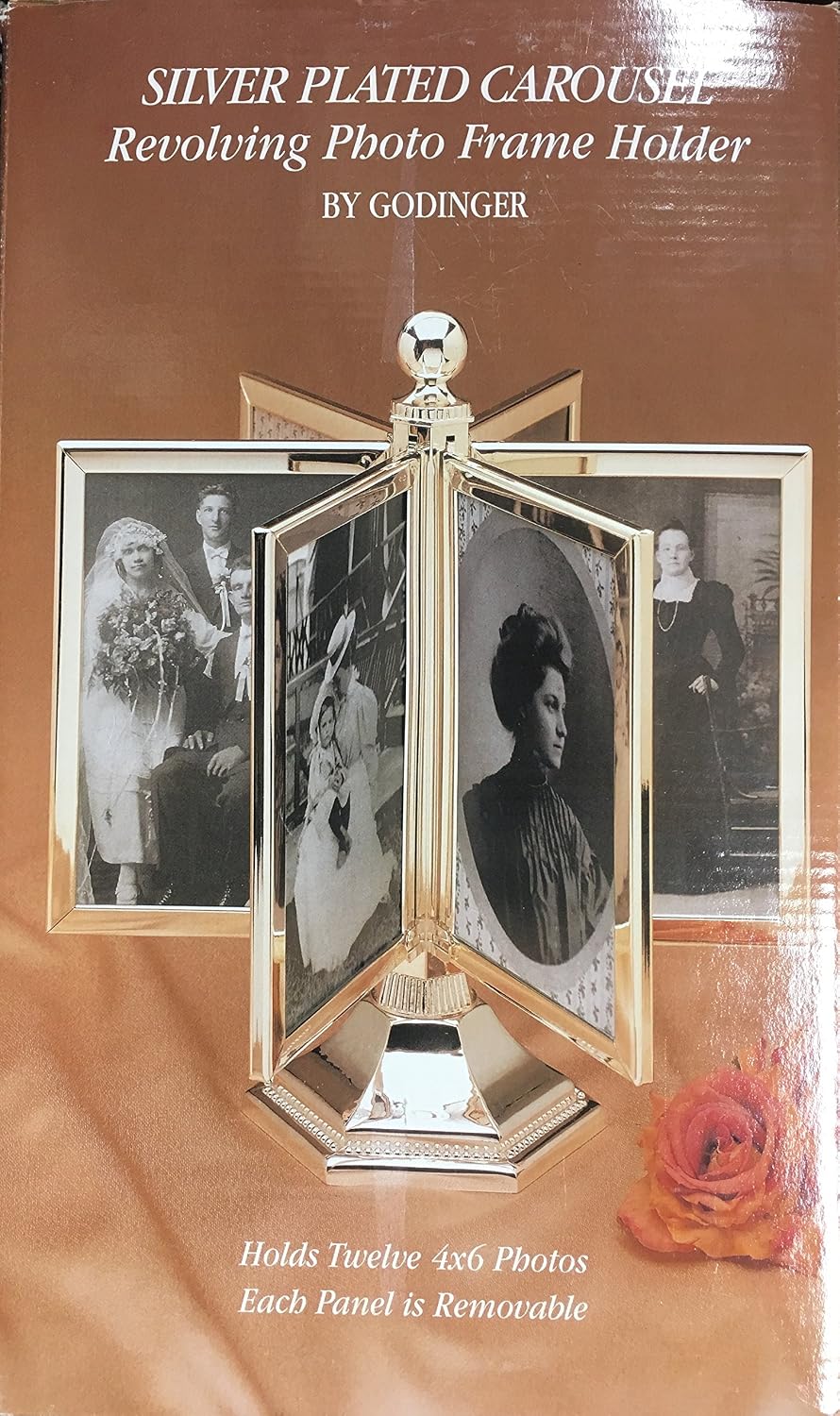 Amazon.com - Godinger Silver Plated Carousel Revolving Photo Frame Holder
